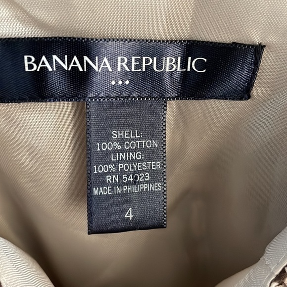 Banana Republic Cotton Lined Brown A-line Sundress Size 4 - Picture 4 of 5